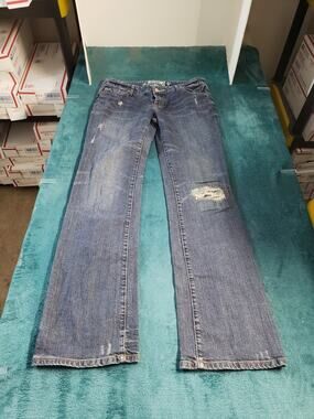 Mossimo Jeans Size 9 Women Blue Pants Stretch Denim Ladies Mid Rise Bootcut